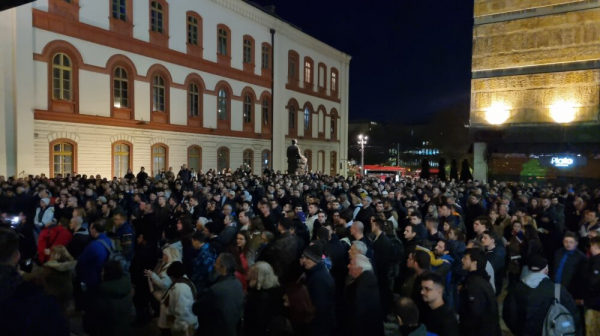 Studentski protest protiv evropskog predloga za Kosovo
