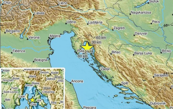 Vijesti
              Potres magnitude 2.6 prema Richteru na Krku. Svjedok: 'Osjećaj kao kad autom prođete ulegnuće na kolniku'
            