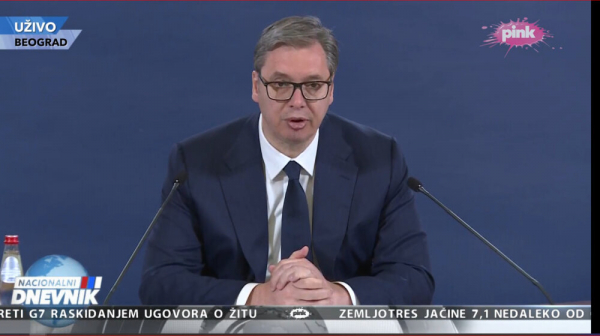 Novo obraćanje predsednika Srbije Aleksandra Vučića u 10 sati Novo obraćanje predsednika Srbije Aleksandra Vučića u 10 sati