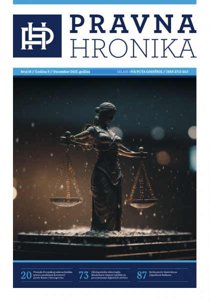 Novo izdanje &ldquo;Pravne hronike&rdquo; donosi sveobuhvatnu analizu presude &ldquo;Kovačević protiv BiH&rdquo;