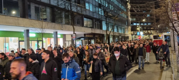 Studentski protest protiv evropskog predloga za Kosovo